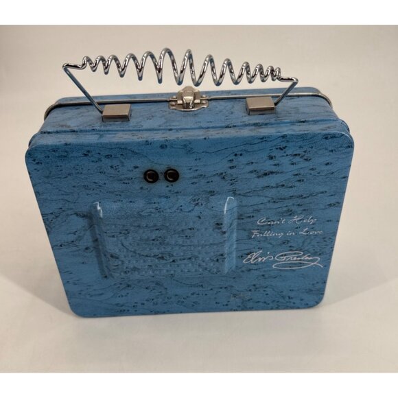 Elvis Presley Collectible Tin Lunch Box By Vandor Can't Help Falling In Love - Picture 3 of 10